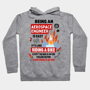 Funny Aerospace Engineer Jokes Aircraft Space Engineering Scientist Puns Funny Engineering Dad Hoodie